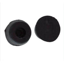 10 Pcs 17mm x 10mm Conical Recessed Rubber Feet Bumpers Covers Black E5F6