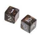 10pcs 6 Sided Dice D6 Polyhedral Dice for Dungeons and Dragons Table Games Gray