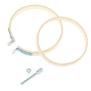 8cm Bamboo Frame Embroidery Hoop Ring DIY Cross Stitch Machine Loop Sew lj