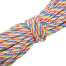 Parachute Cord with 7 strands, 550 lbs, 100 ft.Rainbow