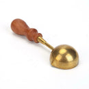 Retro Fire Wax Seal Stamp Metal Wax Stick Wood Handle Sealing Wax Spoon A
