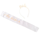 Wedding Accessories - Bride Hairband Headdress Headpiece+the bride Sash