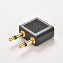 3.5mm  Stereo AUX Jack 2 Male to 1 Female F Splitter Headphone Audio Adapter
