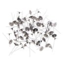 200x Waxed Wick White With Metal Tabs  For Candle Making Supply 70mm 30mm