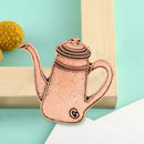 Creative Coffee Pot Cup Brooch Retro Jacket Badges Jewelry Gift (Style 2) A