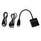 Fasdga 1080P HDMI to VGA With Audio Converter Adapter USB Power Video Cable L1U9