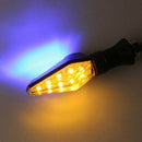 4x Motorcycle LED Turn Signal Light Sequential Flowing Indicator Yellow &  SBM