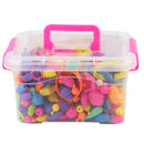 300pcs DIY Jewelry Kids  Beads Snap Together Children Fun Fashion Kit