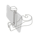 2 in 1 Auto Car Back Seat Phone Holder Stand Headrest Hanger Hooks Clips fo V2R9