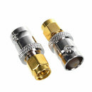 2 pcs SMA Male to BNC Female RF Adapter N2V7