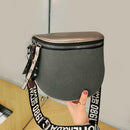 Fashion Crossbody Bag Women Leather Shoulder Messenger Saddle Bags (Grey)