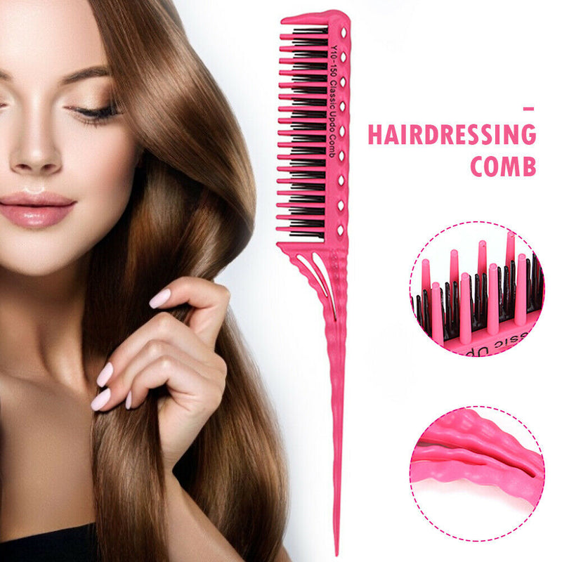 Anti-static Hairdressing Comb Hair Trimmer Comb for Hair Styling (Rose) A