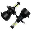 4-Side H4 9003 HB2 LED Headlight Bulbs 2400W 360000LM High Low Be%!