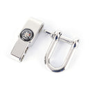 Stainless Steel U Shaped Shackle Buckle For Paracord Bracelets with compass 3c.