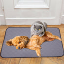 Washable Pet Diaper Pad Waterproof Durable Urine Absorbent Mat (Gray M) A