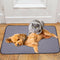 Washable Pet Diaper Pad Waterproof Durable Urine Absorbent Mat (Gray M) A