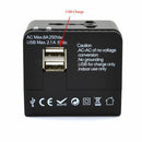 World USB Travel Plug Universal Power Adapter Electric Converter US/AU/UK/EU
