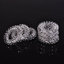 6pcs Clear Elastic Rubber Hair Ties Hairband Rubber Rope HairBand