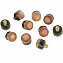 5x Replacement 10mm Pool Billiard Cue Stick Ferrules Screw-On Tips Q9V5 E3I R5M1