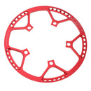 45T 47T 53T 56T 58T Chainring 130 BCD Single Speed Chain Ring Red 56T Aluminum