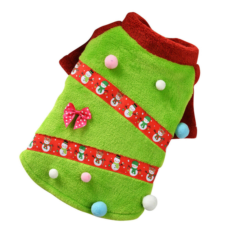Pet Christmas Clothes Pet New Year Apparel Costume Party Decor Clothes S