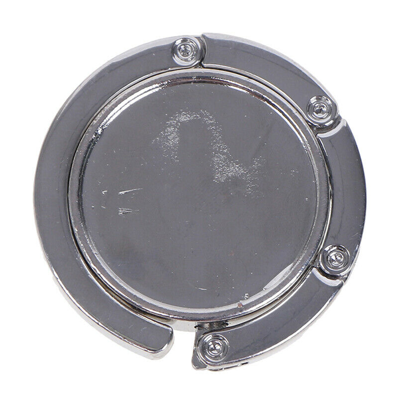 1Pc Portable Folding Hook Alloy Purse Bag Holder Circle Shape Bag Accessorie Ew