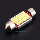 36mm 27SMD DC 12V Auto Car Interior White LED Light Decoding Reading Lamp Bulbs