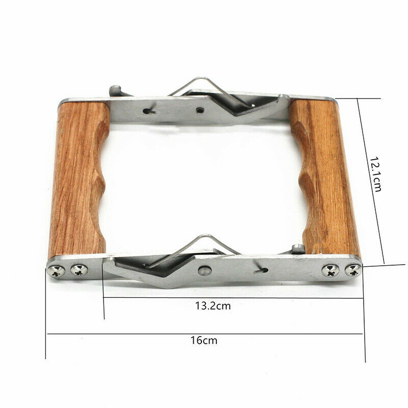 2PCS Frame Grip with Wooden Handle - Beekeeping Stainless Steel Holder, Lif