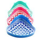 Small Animal Pet Cat Rabbit Guinea Mice Pig Hamster Corner Litter Trays Pla J8X7