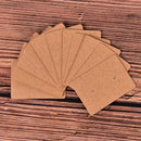 100Pcs Blank Earrings Ear Studs Tags Kraft Paper Display Card Hanging Jewel S5A8