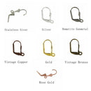 350 Pcs Earhook Clasps Folding Earwires DIY Jewelry Crafts