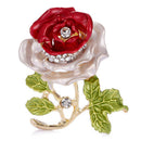 Enamel Flower Rhinestone Crystal Brooch Pin Wedding Bridal Bouquet Pin Jewelr Gw