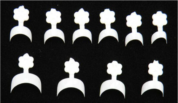 100 Pcs French False Acrylic Nail Art Tips White Decoration Manicure UV Gel Fad`