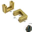 Solid Metal Arch Bridge Hasp Buckle Luggage Bag Belt Accessory Leathercraft DIY