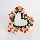 Christmas Love Brooches Rhinestone Garland Badges Pins Jewelry Bag Accessories