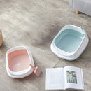 Pet Toilet Bedpan Anti Splash Cats Litter Box Cat Dog Tray with Scoop Kitte