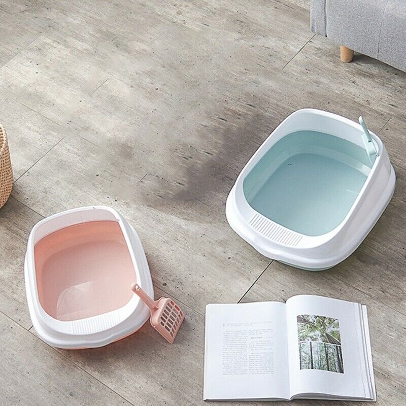 Pet Toilet Bedpan Anti Splash Cats Litter Box Cat Dog Tray with Scoop Kitte