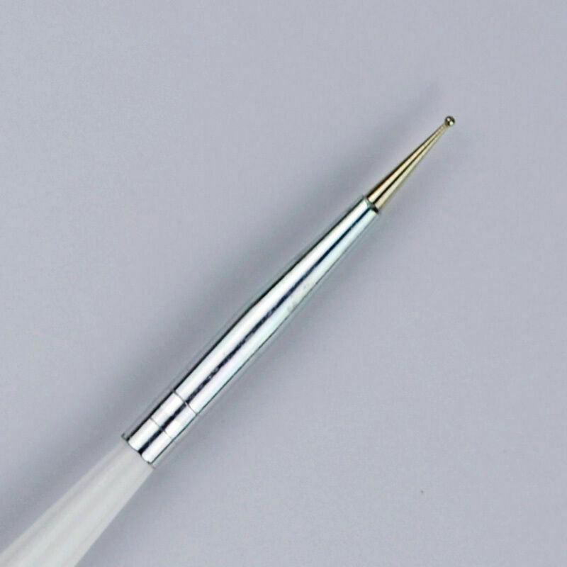 8 PCs nail art pen brush gel acrylic painting drawing dotting C4V6 p liner P6Q1