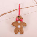 Christmas Tree Decor Felt Elk Gingerbread Man Pendant Hanging Ornament (D)