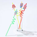 4pcs Reusable PVC Drinking Straws Cute Mermaid Straws Hawaii Party Table Deco TE