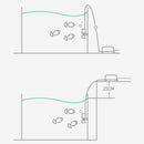 Mini Sponge FilterAquarium  Tank Water Cleaner Tool Set