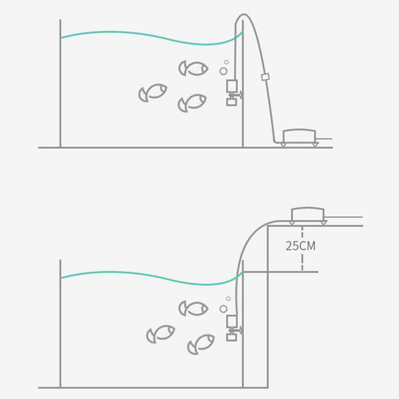 Mini Sponge FilterAquarium  Tank Water Cleaner Tool Set