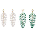 Acrylic Leaf Earrings Fresh And Simple Acetic Acid Plate Leaf Earrings Exag