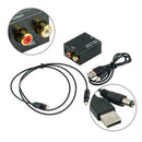 Optical Coaxial Toslink Digital to Analog Audio Converter Adapter L/R RCA S8L6