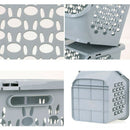 1X(Kitchen Storage Basket Plastic Multi-Functional Hollow Vegetables Fruit
