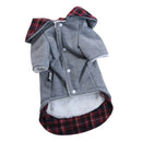 Dog Autumn Winter Warm Cotton Coat For Small Medium Dogs Puppies Red-M