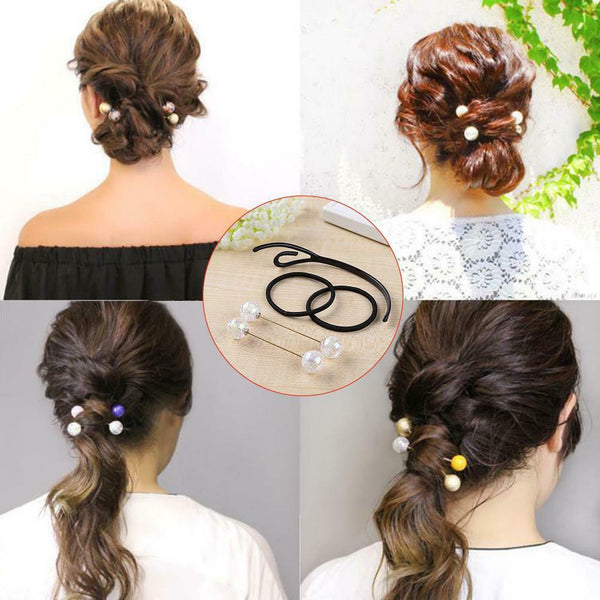 Women Hairpins Artifact Japanese Hair Braiding Styling Decoration Tool Set #gib