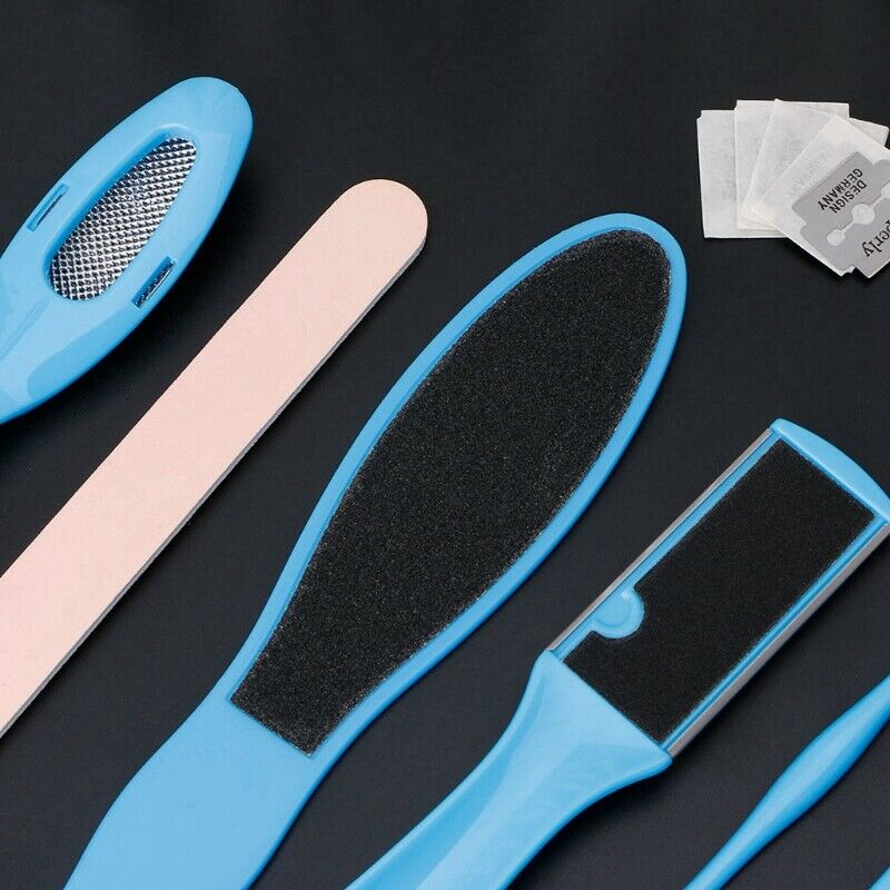 8Pcs/Set Professional Pedicure Tools Exfoliating Prevent Dead Skin Manicure G4B2