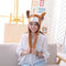 Bear Hat Ear Moving Jumping Hat Funny Lovely Plush Hat Cap For Women Girls
