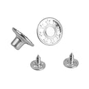 50x 17mm NO-SEW Hammer On Metal Star Jeans Buttons Rivet DIY Repair Trousers
